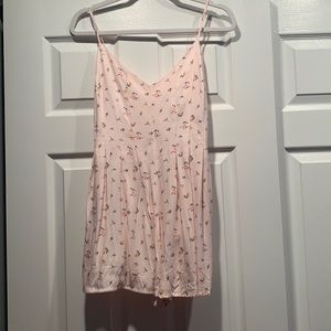 Pink floral dress
